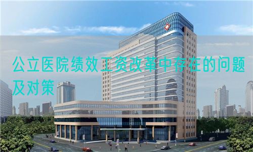 公立医院绩效工资改革中存在的问题及对策(图1)