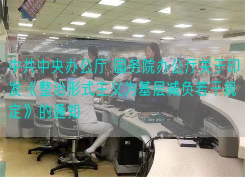中共中央办公厅 国务院办公厅关于印发《整治形式主义为基层减负若干规定》的通知(图1) 中共中央办公厅 国务院办公厅关于印发《整治形式主义为基层减负若干规定》的通知(图1)